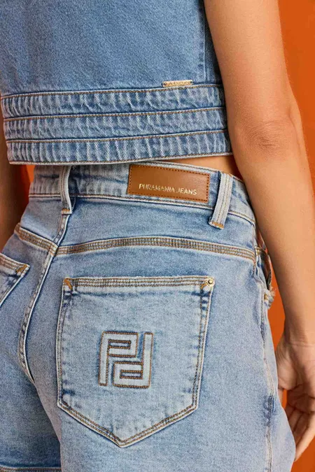 Shorts Jeans Ipanema Feminino Sky Bleached Puramania Shorts Jeans Ipanema Feminino Sky Bleached Puramania